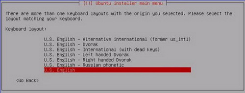 Установка Ubuntu – Раскладка клавиатуры 2