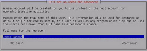 Установка Ubuntu – Имя пользователя