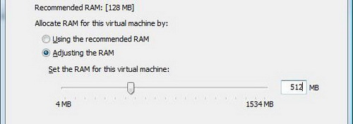 Virtual PC 2007 – Устанавливаем объём оперативной памяти