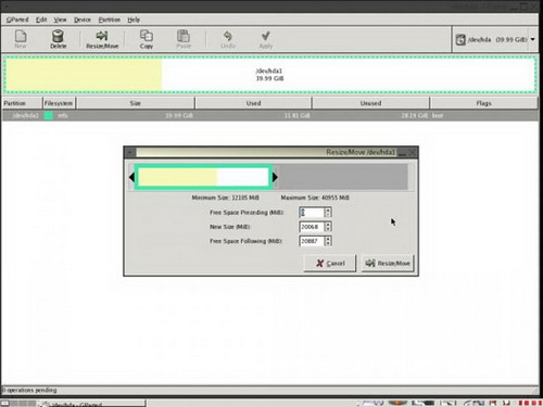 GParted - GNOME Partition Editor