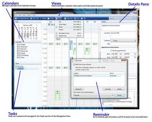 windows calendar